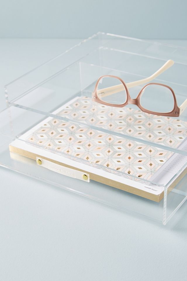 Acrylic Bloc Collection Desk Storage Organizer  #1