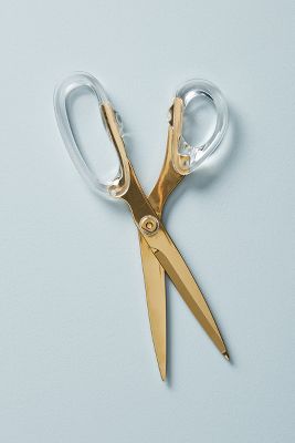 Golden Acrylic Scissors | Anthropologie