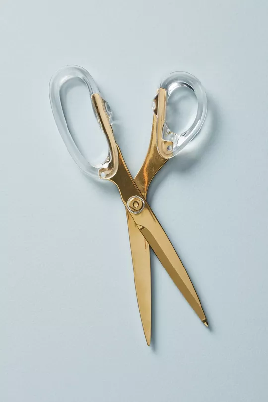 Russell+Hazel Golden Acrylic Scissors