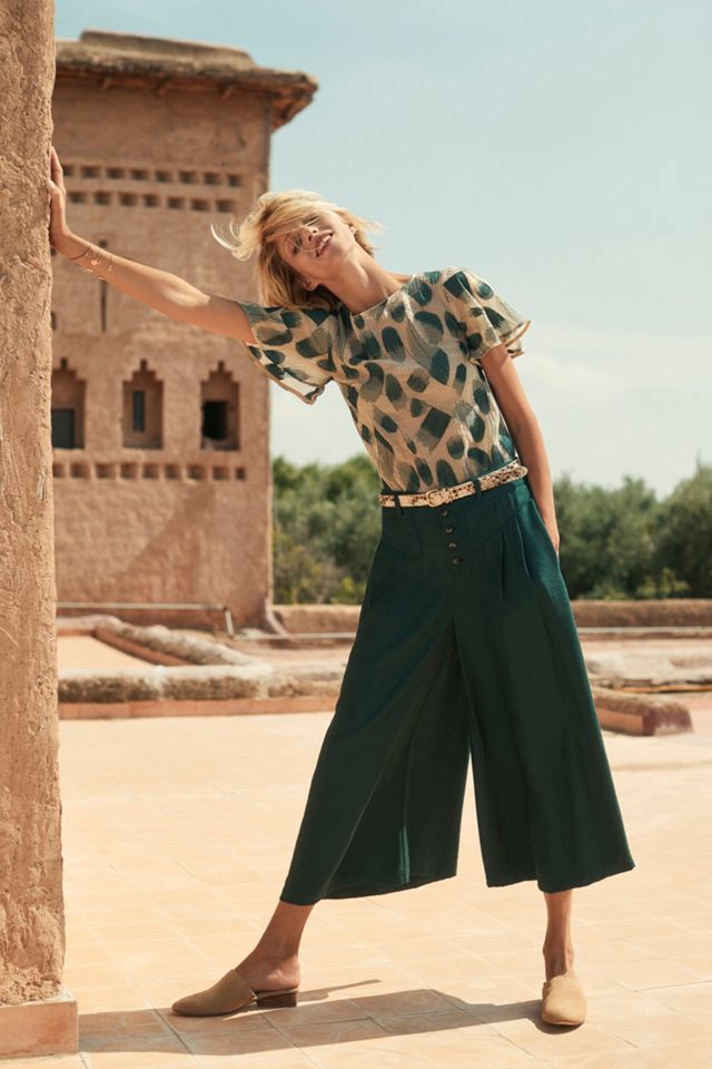 Metallic Animal-Print Belt | Anthropologie display picture 1
