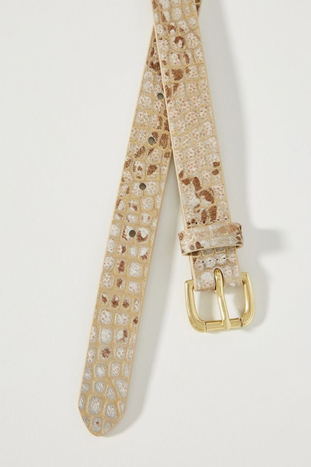 Antrhopologie Animal Print Belt The Blake Skinny Belt | Anthropologie main image 2