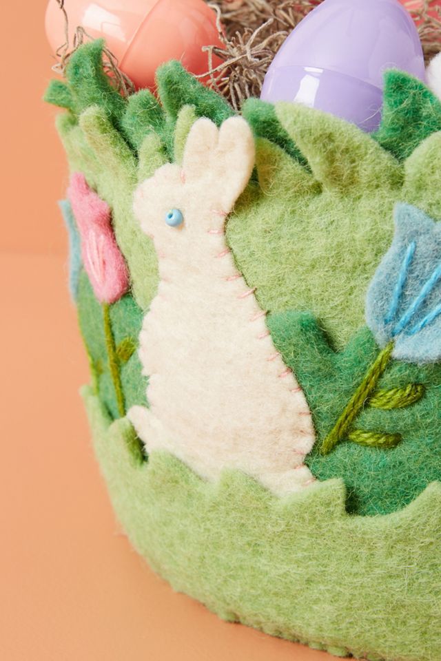 Felted Wool Easter Basket #1
