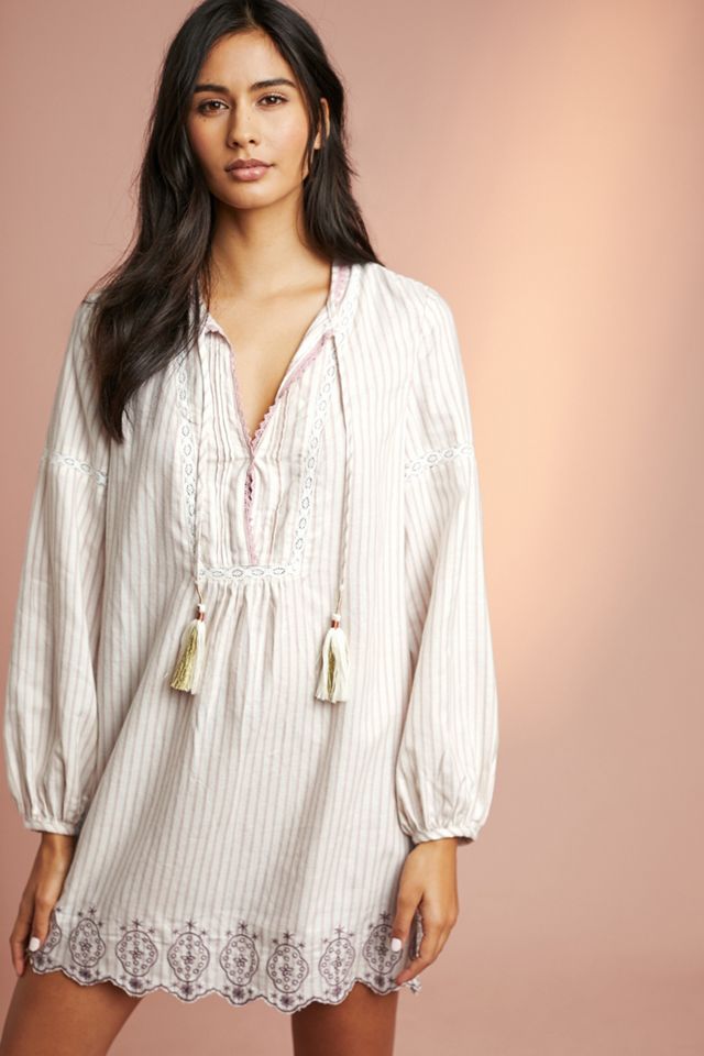 Floreat Striped Sleep Dress | Anthropologie