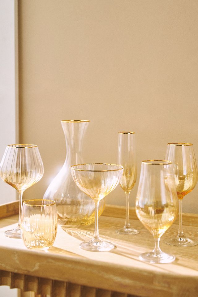 Set de 4 copas de vino de cascada #3