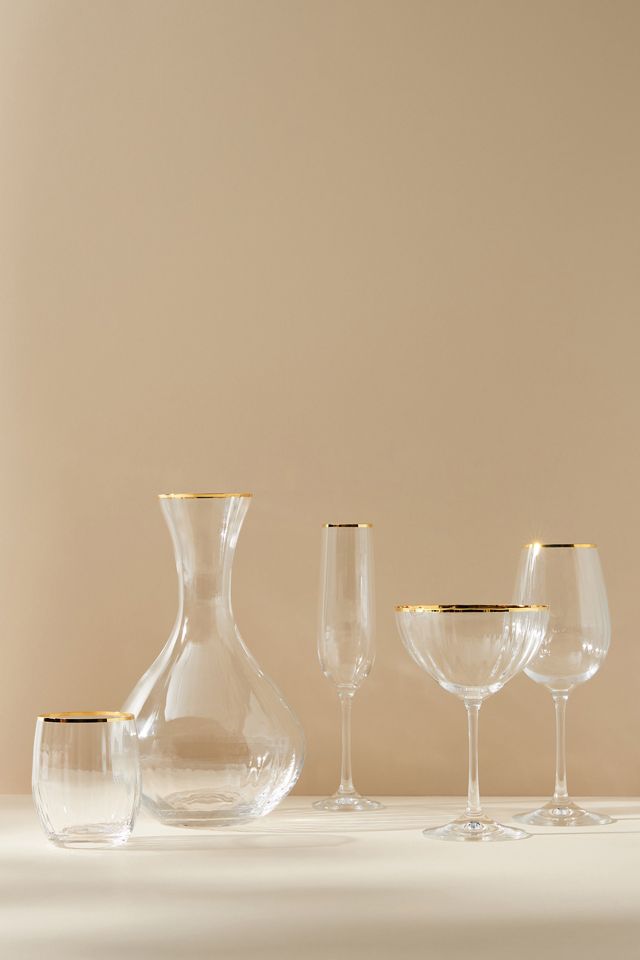 On the search for pretty wine glasses. Love these Fiorella from  Anthropologie. Any similar suggestions? : r/wine