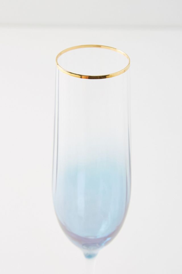 Waterfall 24k Gold Accent Flutes, Set of 4 #1