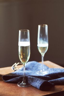 Waterfall Flutes, Set of 4