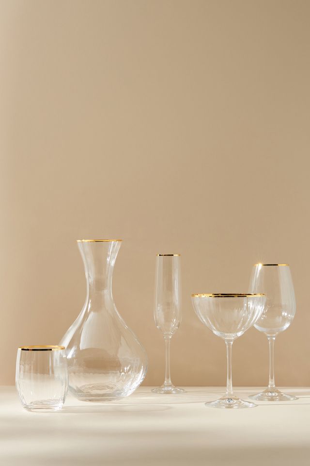 G Francis Unique Wine Glasses Set of 4 - 16oz Square Bottom Modern Stemware, Size: One size, Clear
