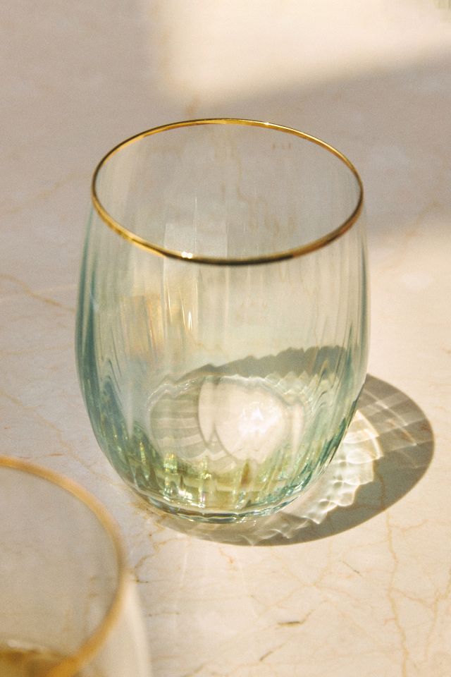 Flip Flop Stemless Wine Glasses ~ Set of 4