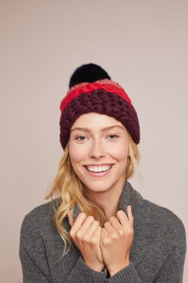 Striped Pommed Beanie | Anthropologie