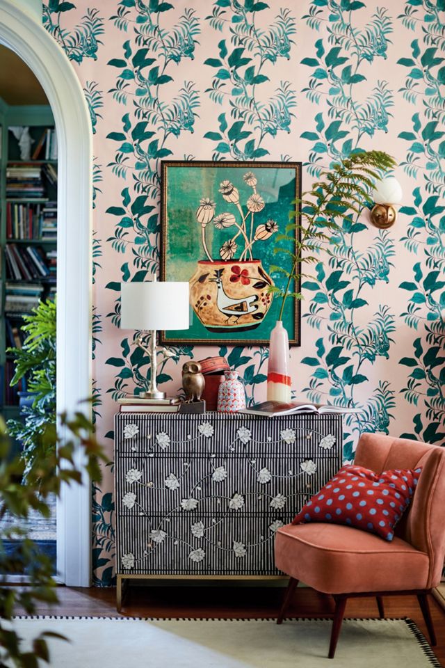 Paule Marrot Parrot Wallpaper | Anthropologie UK