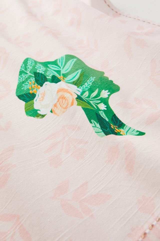 Carrie Shryock Floral Silhouette Dish Towel #1
