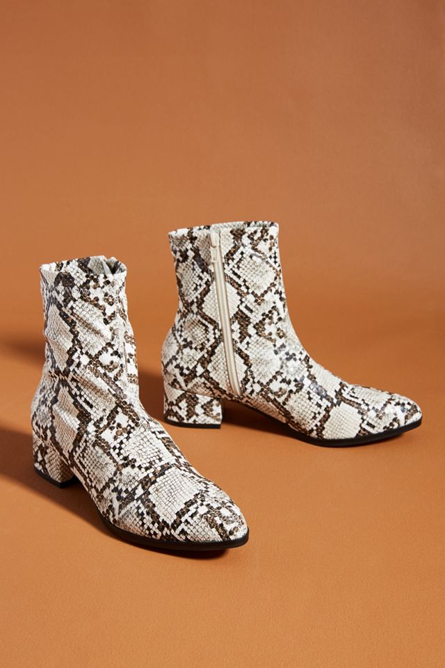 Matiko Jeanine Snake-Printed Ankle Boots #1