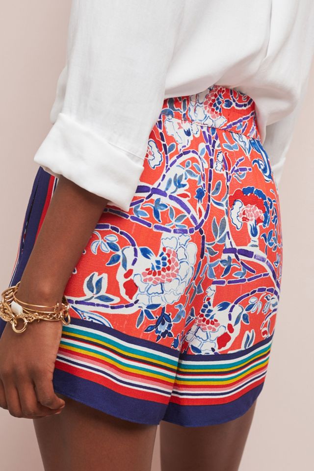 Sydney Scarf-Printed Shorts #1