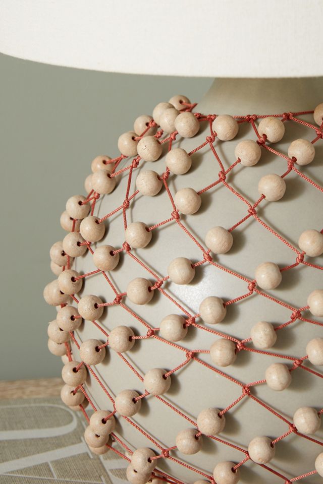 Beaded Table Lamp Base #1