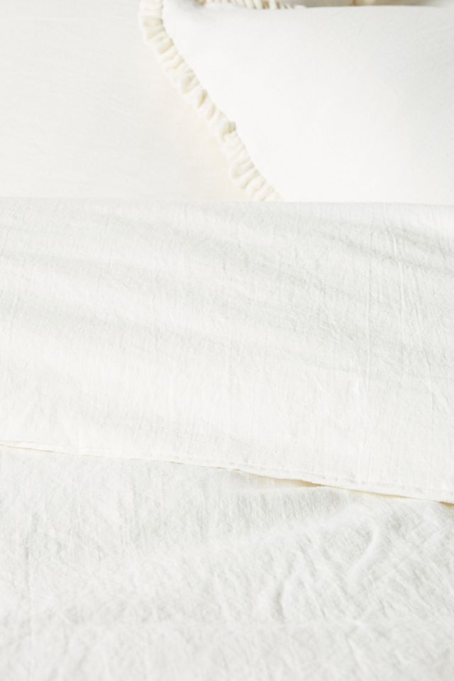 Linen Salvage et Cie Velvet Ruffle Duvet Cover #1