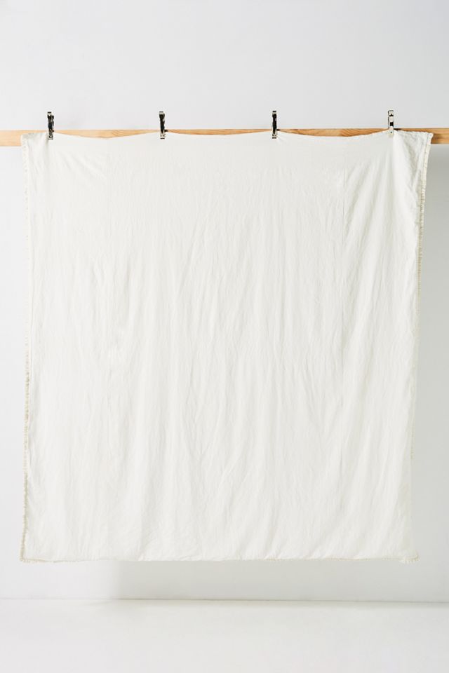 Linen Salvage et Cie Velvet Ruffle Duvet Cover #2