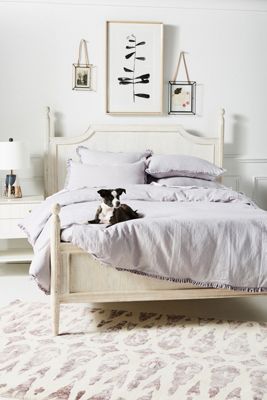 Linen Salvage et Cie Velvet Ruffle Duvet Cover