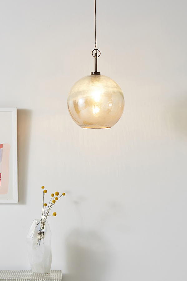 Anthropologie Amber Pendant In Brown