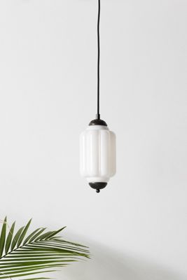 The Eloise Scallop Milk Glass Petite Pendant Ceiling Light