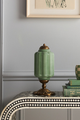 The Eloise Scallop Milk Glass Table Lamp product page