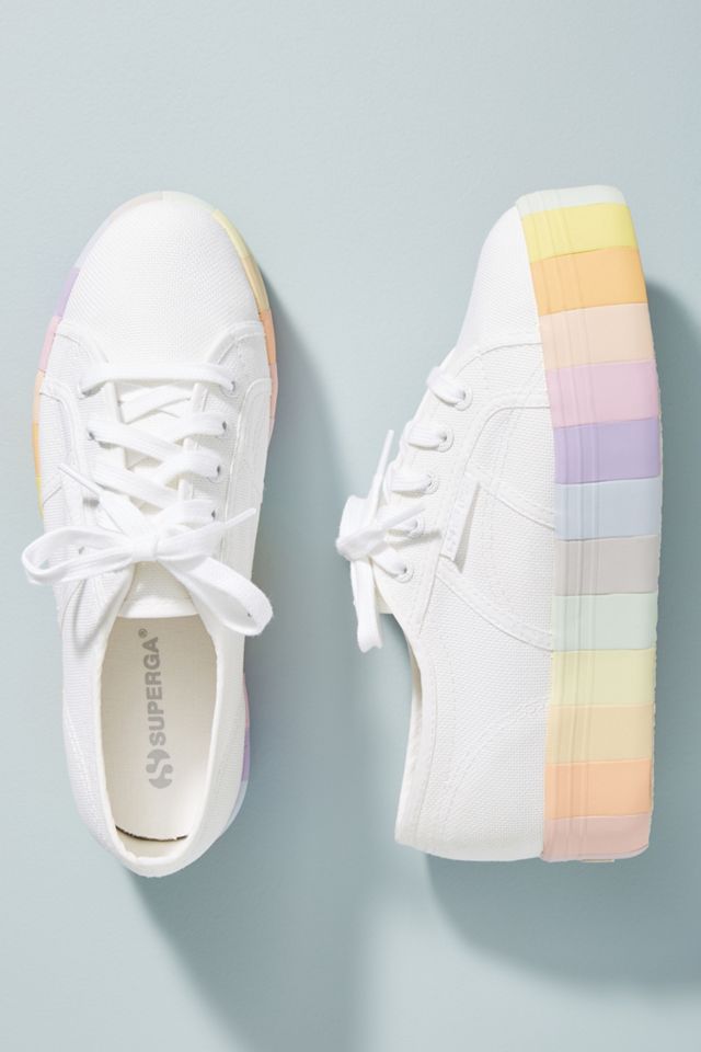 Superga Rainbow Platform Sneakers #1