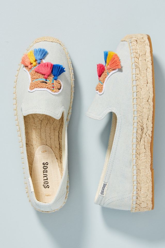 Soludos Tasseled Camel Espadrilles Anthropologie