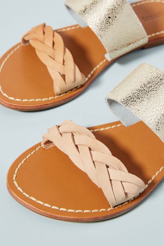 Soludos Metallic Slide Sandals #2
