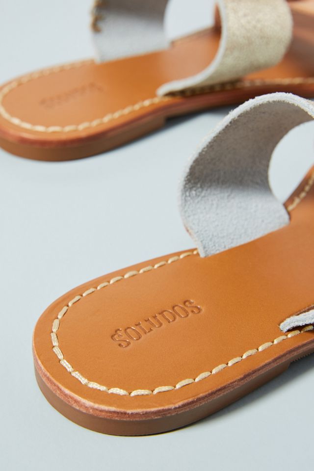 Soludos Metallic Slide Sandals #3