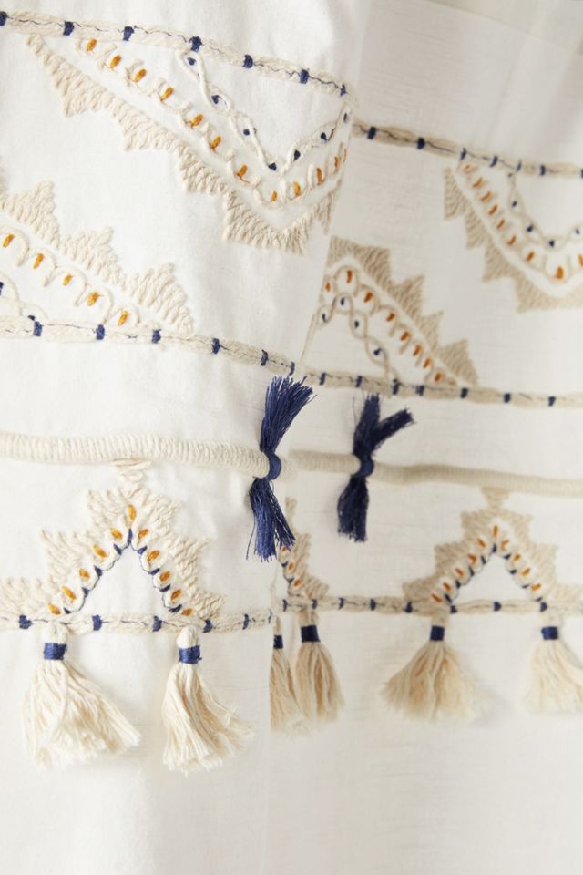 Vineet Bahl Embroidered Romula Shower Curtain #1
