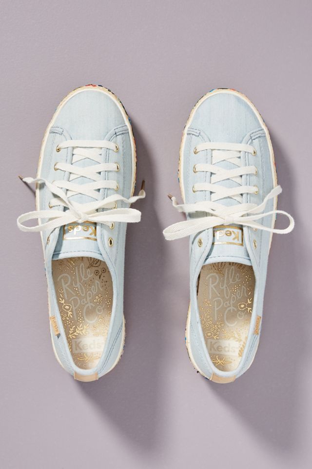 Keds x Rifle Paper Co. Rosalie Embroidered Triple Kick Sneakers #1
