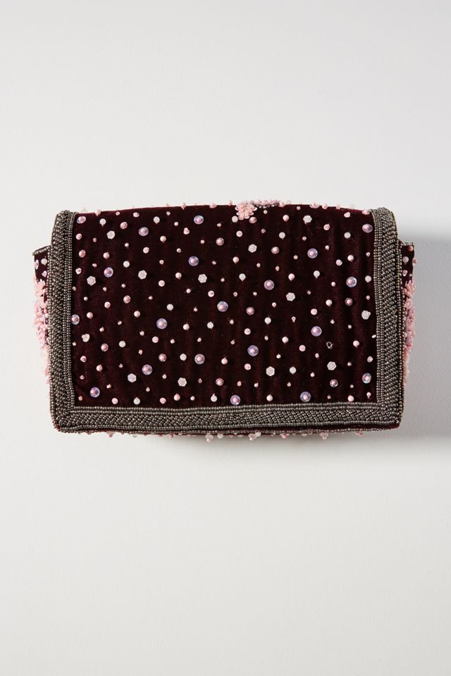 Beaded Velvet Bag #1