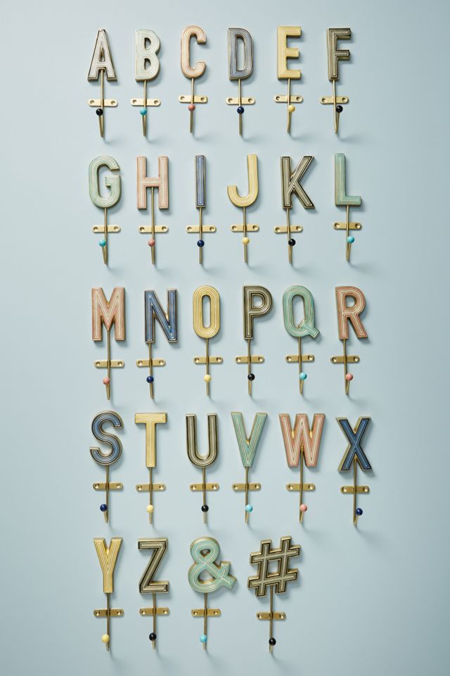 Ruth Monogram Hook #3