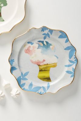 Carrie Shryock Silhouette Dessert Plate