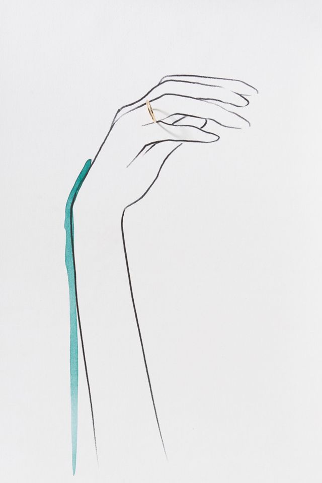 Hammered Gold Stacking Ring #1