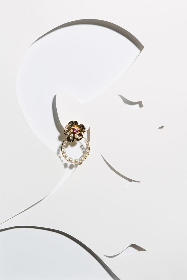 Falling Flora Front-Back Earrings #2