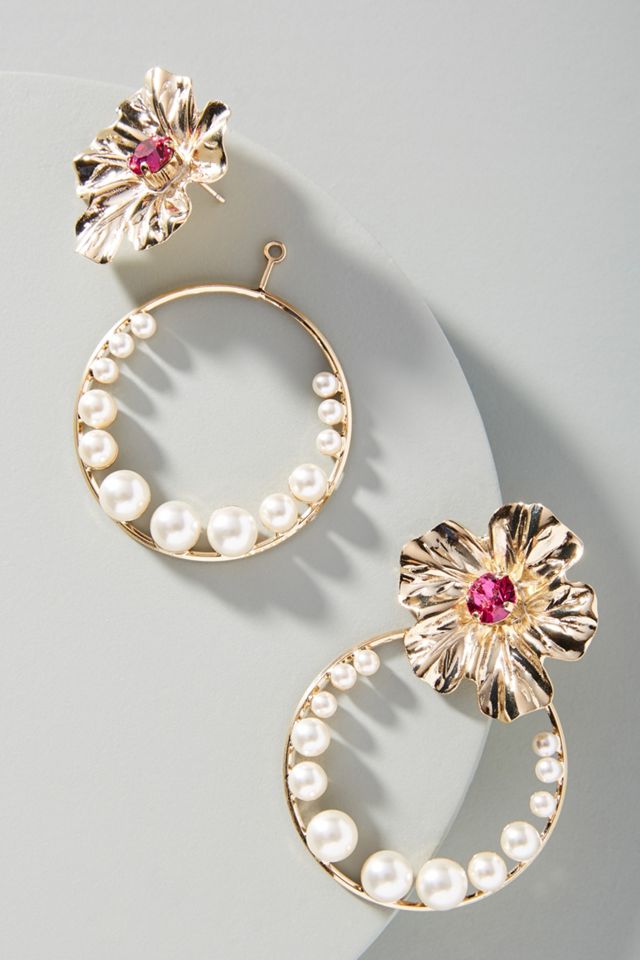Falling Flora Front-Back Earrings