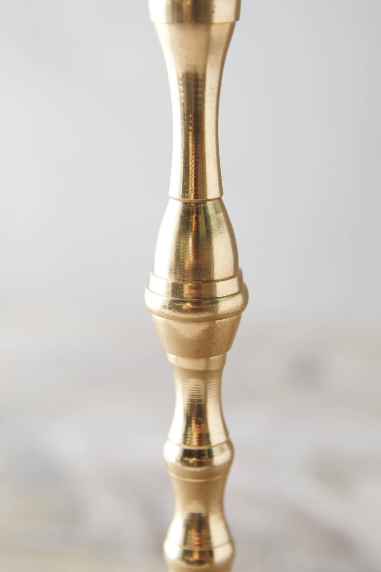 Antiqued Brass Candlestick