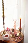 Antiqued Brass Candlestick, Tall #5