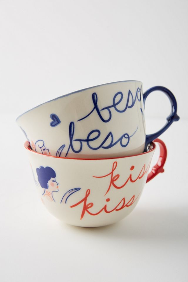 Libby VanderPloeg Kisses Mugs, Set of 2 #2