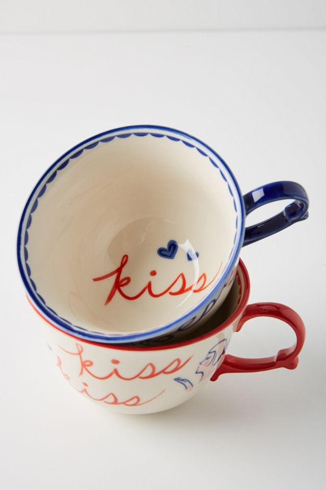 Libby VanderPloeg Kisses Mugs, Set of 2 #3