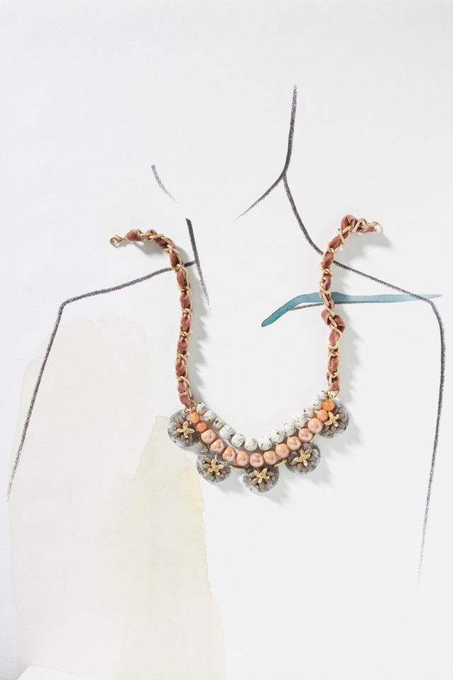 Anne Floral Bib Necklace #2