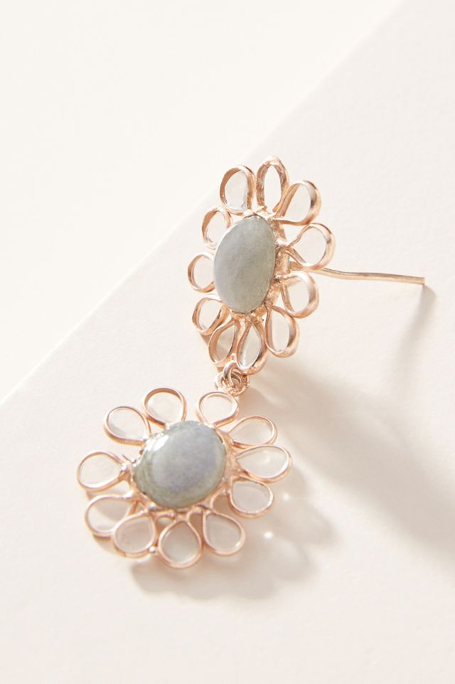 Desert Flower Drop Earrings #1