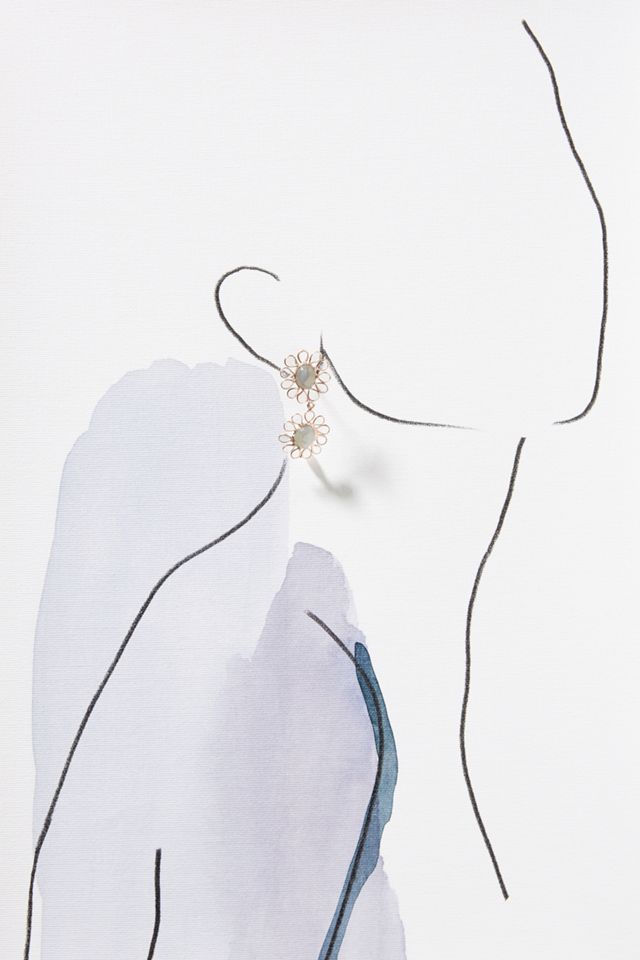 Desert Flower Drop Earrings #2