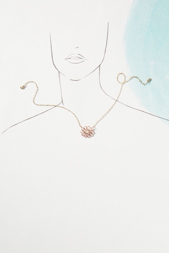 Desert Flower Pendant Necklace #2