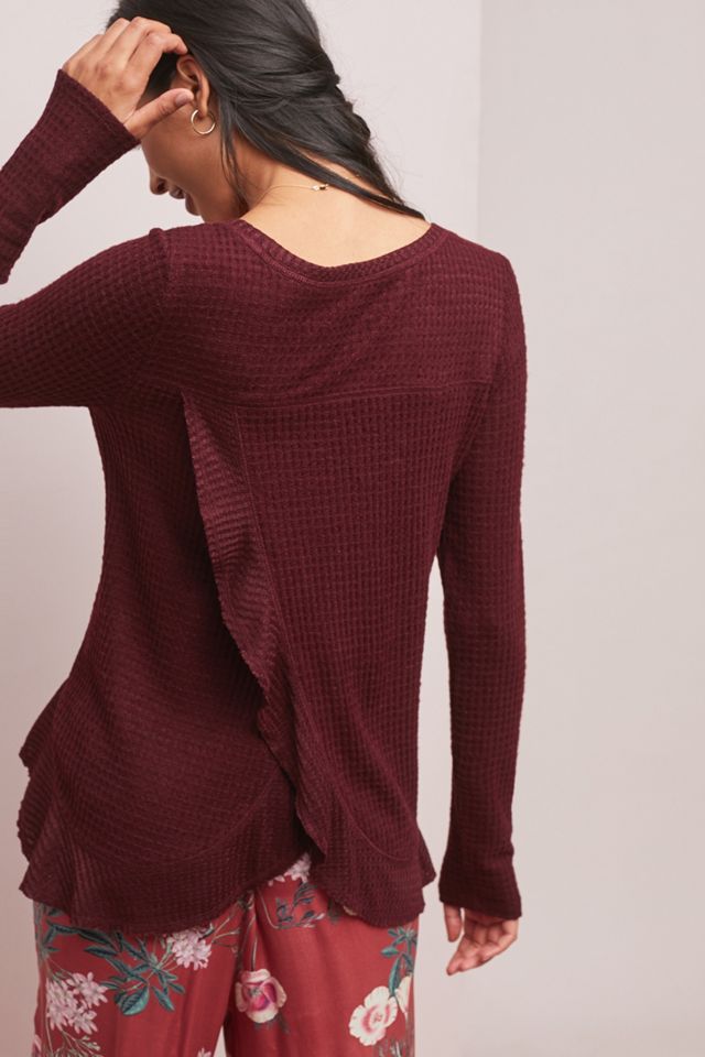 Open-Back Waffle Tunic #1
