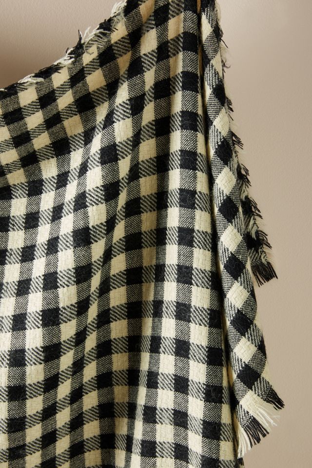 Frayed Gingham Scarf #1