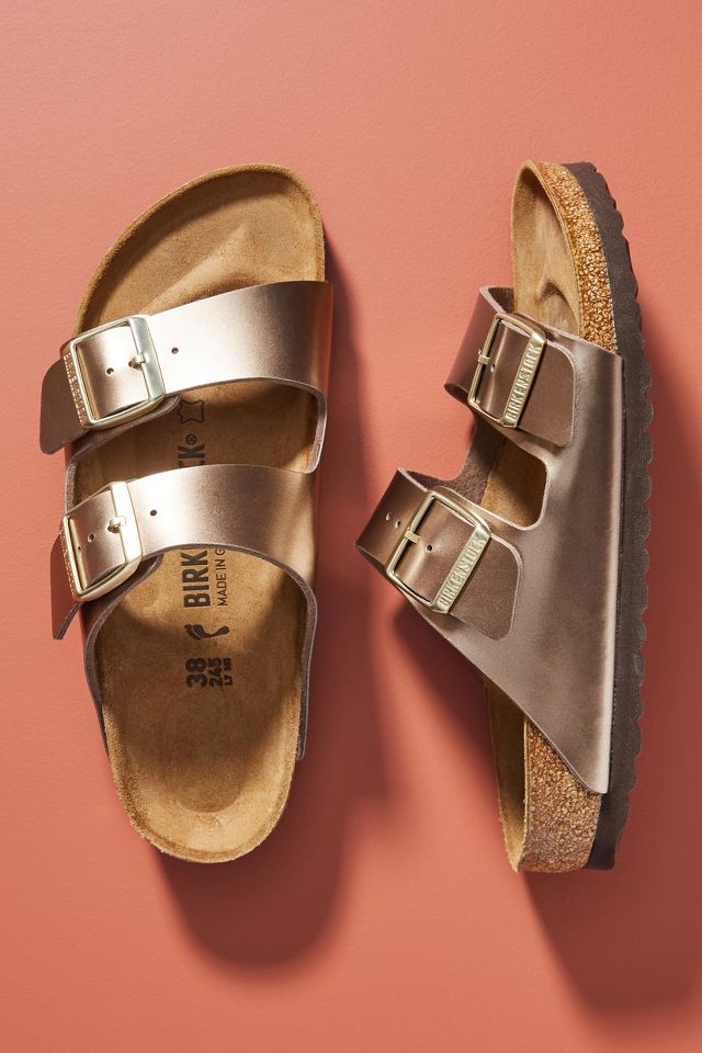 Birkenstock sales sandals metallic