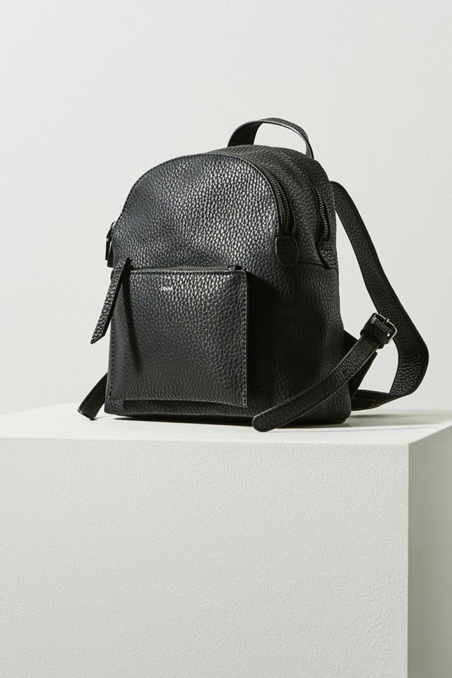 anthropologie jaylen backpack in blacj leather Amerileather Joreah Black (#1941-0) Large flap closure with a magnetic buckle snap Robert Leather Backpack | Anthropologie