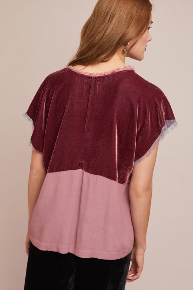 Velvet + Silk Top #1